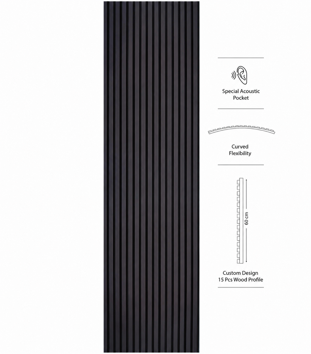 American Luxury Venge Acoustic Slat Wood Wall Panels