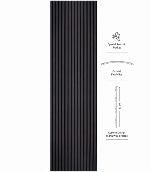 American Luxury Venge Acoustic Slat Wood Wall Panels