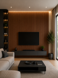 Acoustic Slat Wood Wall Panels Walnut