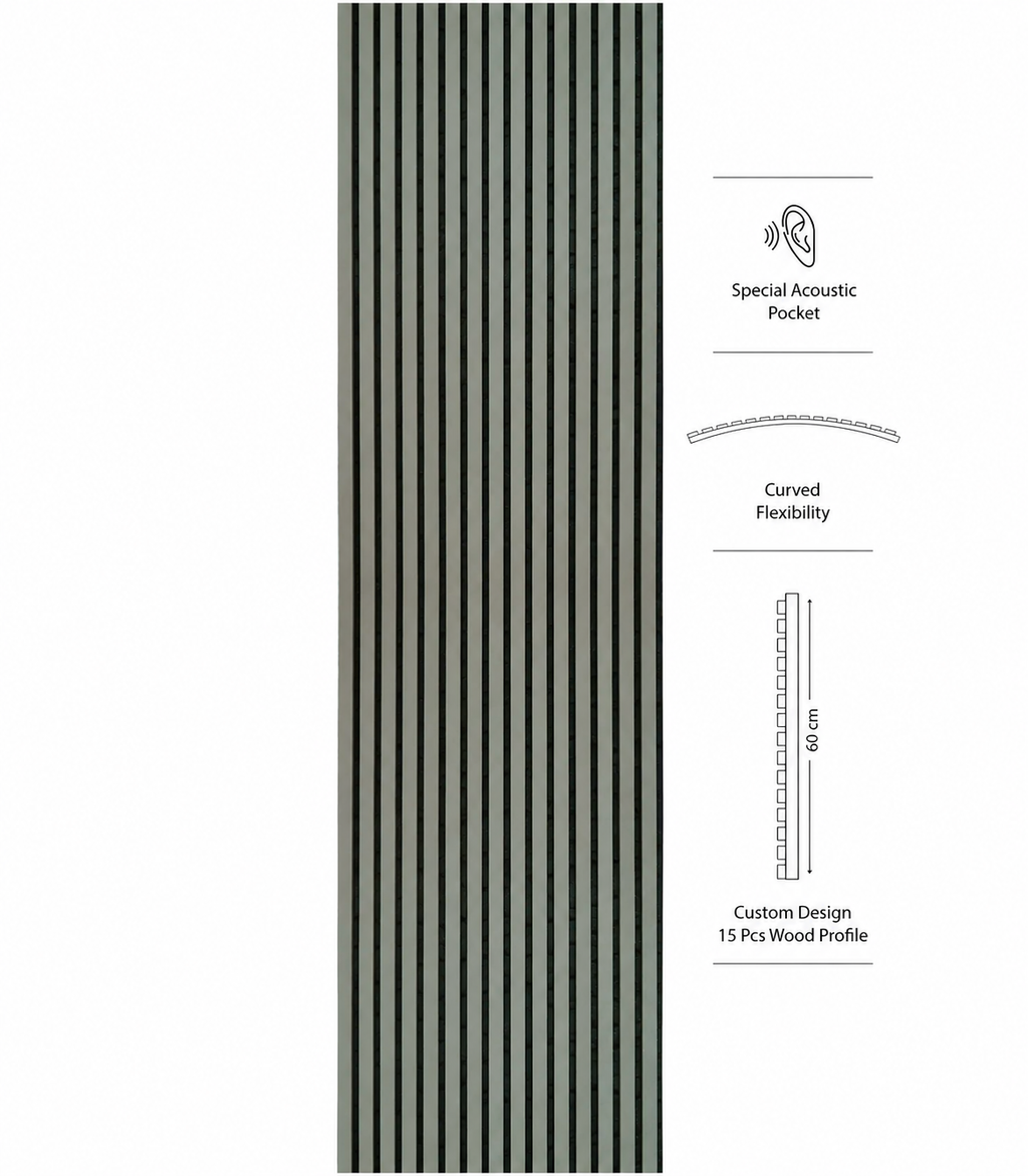 American Luxury Beige Acoustic Slat Wood Wall Panels