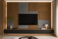 Modern Sound Absorbing Decorative Wall Panels Teak&Grey (1.44 m2 - 15.5 sq ft) 4-Pack