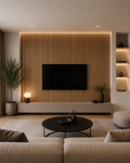 American Luxury Gold Acoustic Slat Wood Wall Panels