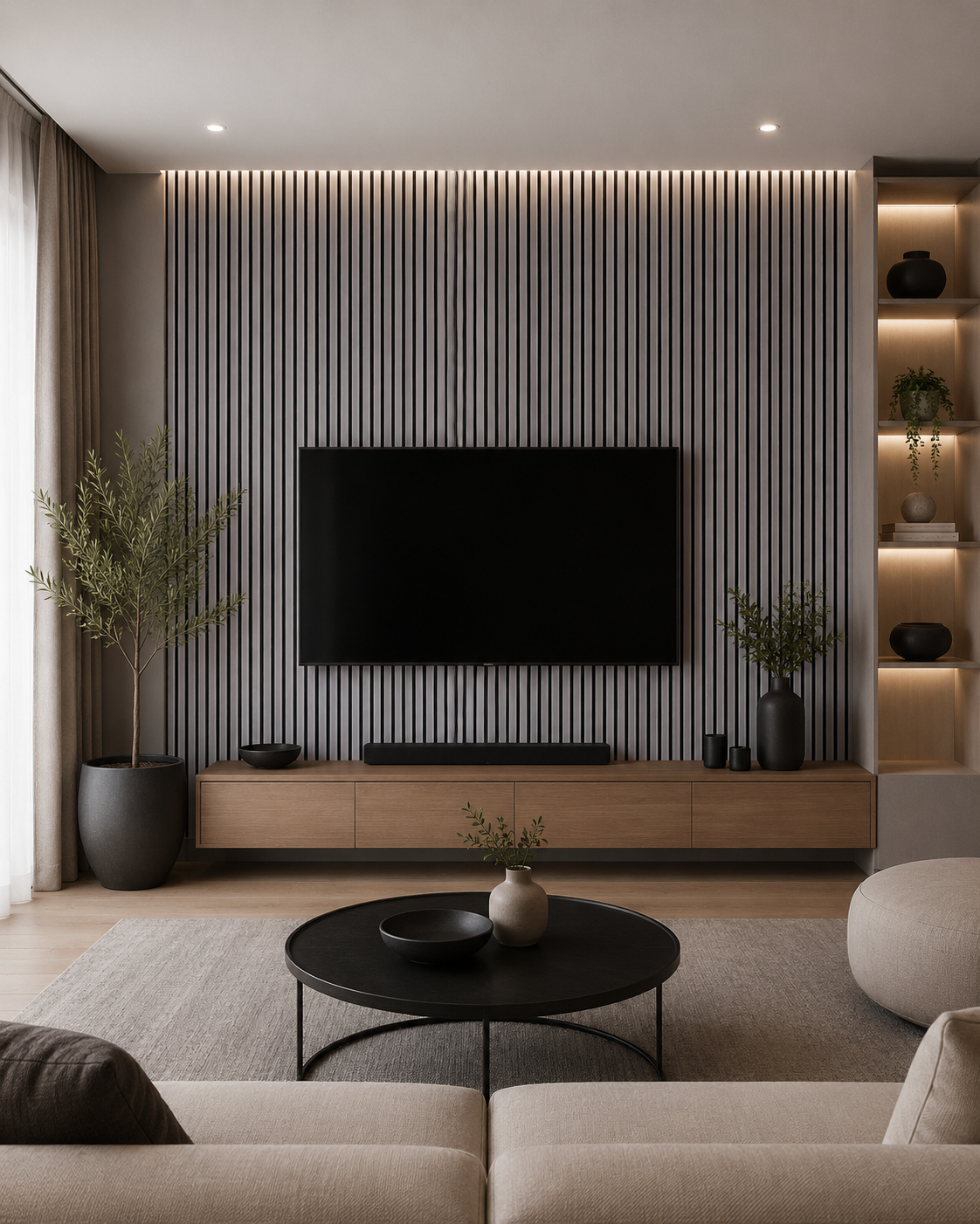American Luxury Oak Acoustic Slat Wood Wall Panels