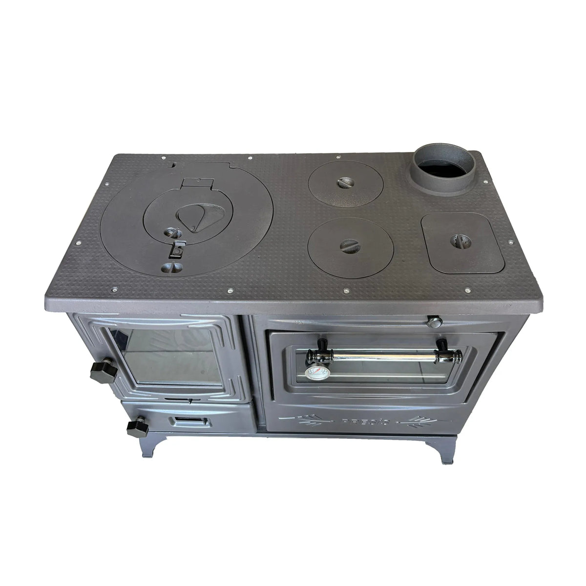 Black Cast Iron Burning Fireplace Wood Stove - CastingFire