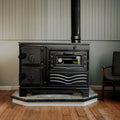 Durable Cast Baking Oven Cooker Oven by Burning Wood Black - CastingFire