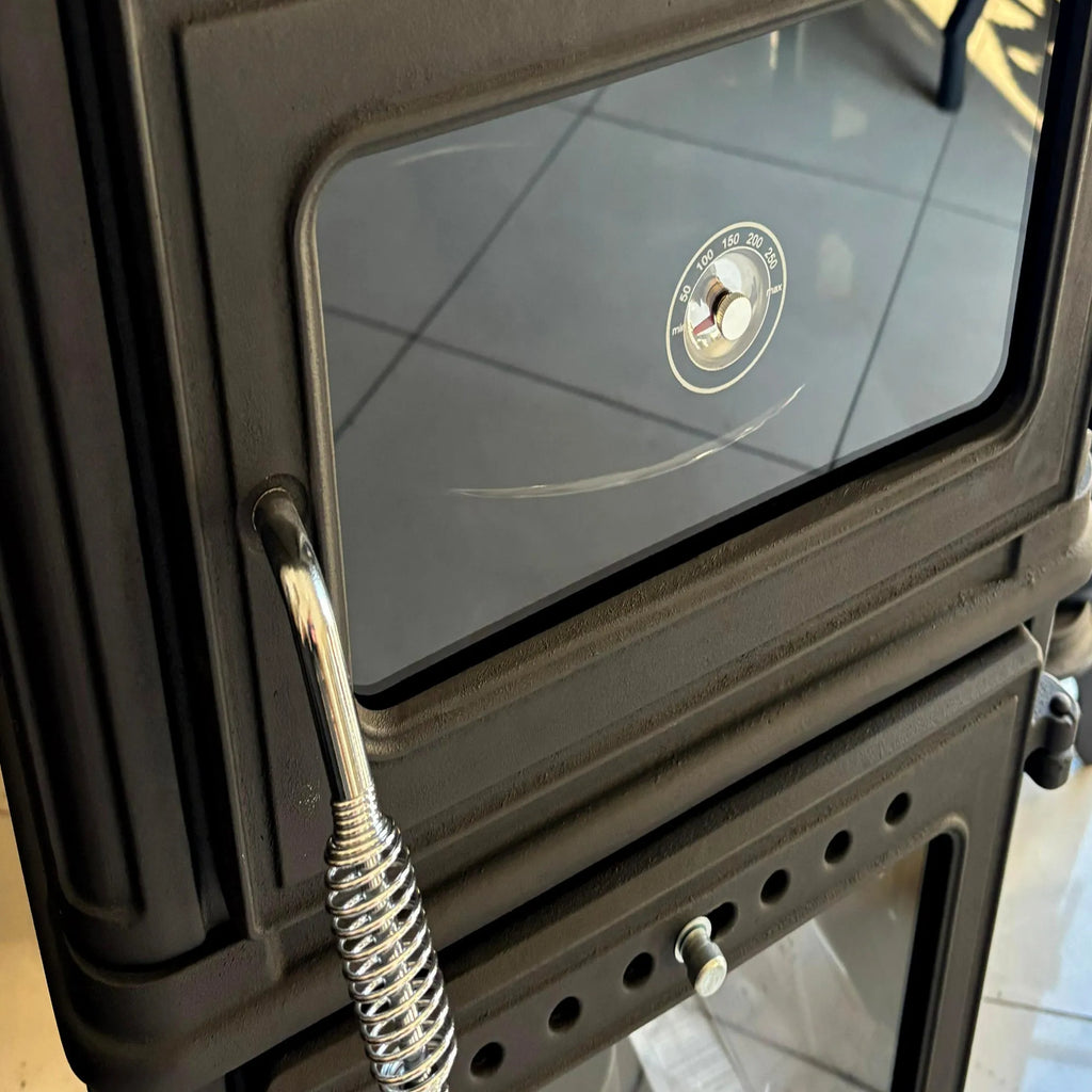 Vertical Cast Iron Stove Black - TheCastingFire